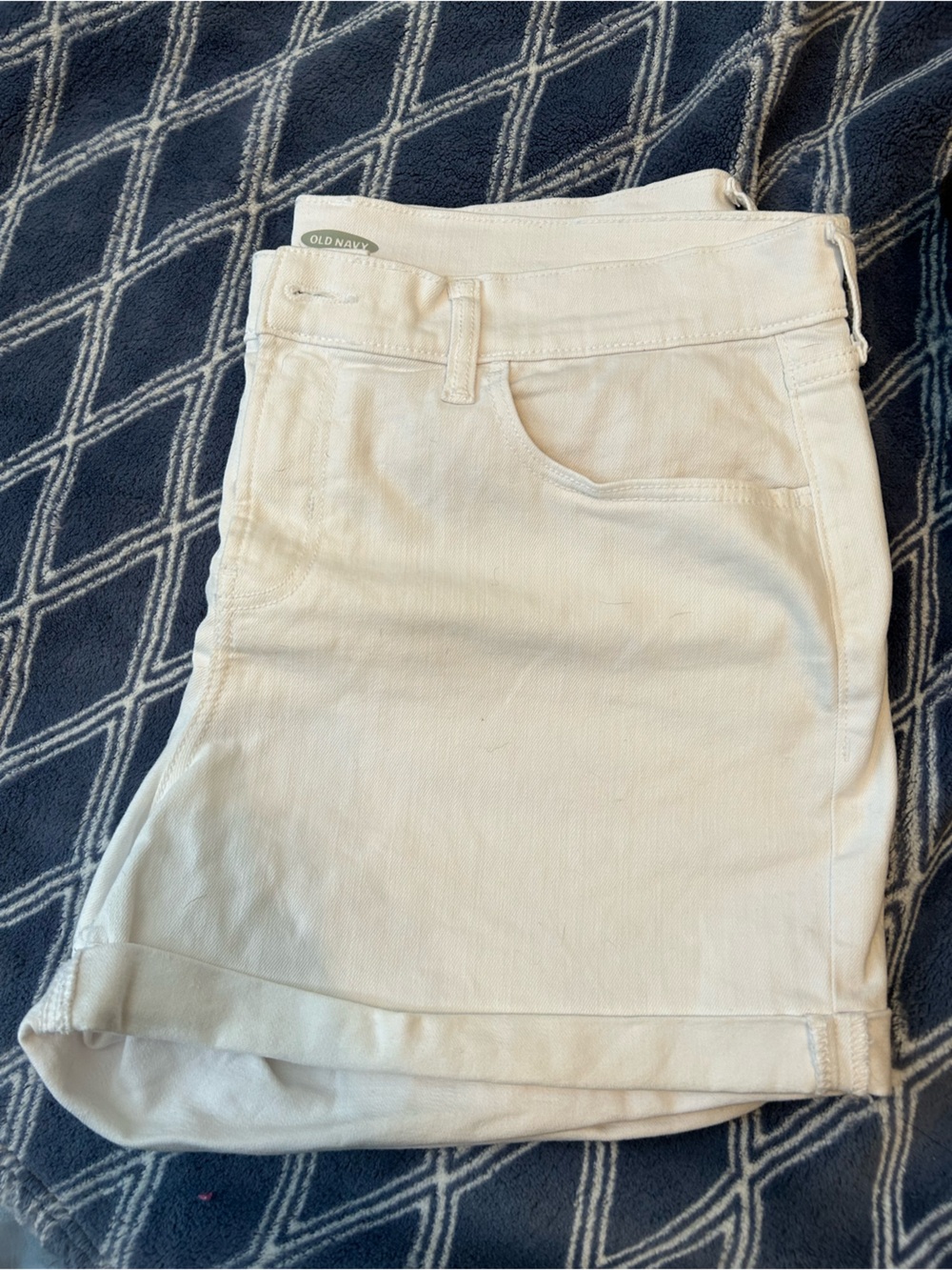 Old Navy Cream Denim Jean Shorts